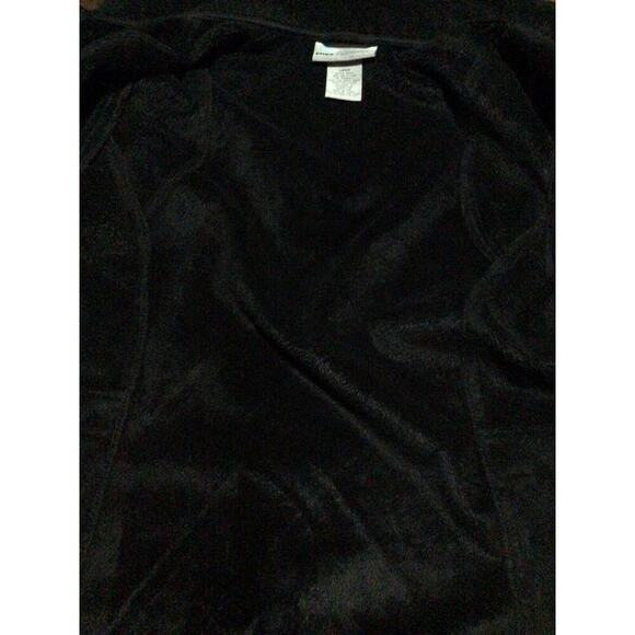 Free Country Black Full Zip Jacket with Removable Hood Faux Fur Lined Size Large - Picture 5 of 6